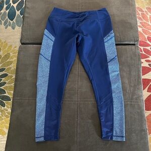 Zella Blue Leggings Capri Length